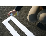 Pochoir pour marquage au sol spécial lignes droites - PVC souple