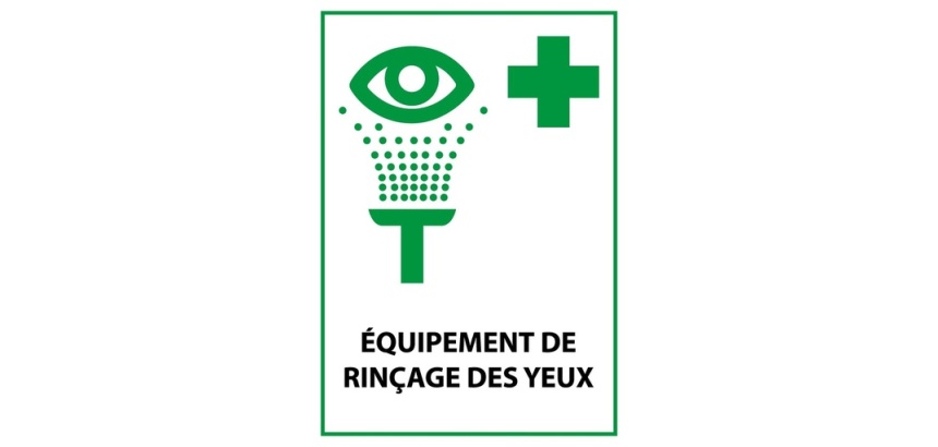 Panneau sécurité E011 – Rinçage oculaire – Norme ISO 7010