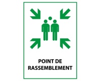 Panneau premiers secours - Point de Rassemblement - E007 - ISO 7010