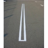 Pochoir pour marquage au sol spécial lignes droites - PVC souple 5 m
