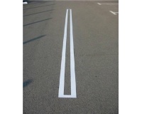 Pochoir pour marquage au sol spécial lignes droites - PVC souple 5 m