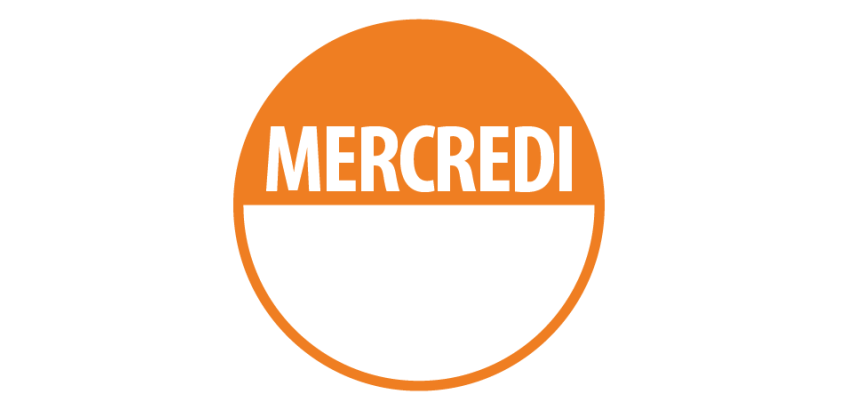 Pastilles d'inventaire "Mercredi" Repositionnables - Lot de 500 ex