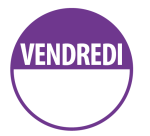 Pastilles d'inventaire "Vendredi" Repositionnables - Lot de 500 ex