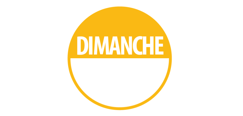 Pastilles d'inventaire "Dimanche" Repositionnables - Lot de 500 ex
