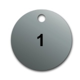 Marquage Vannes - Pré-numérotés - Ø38 mm - Aluminium 01 à 50