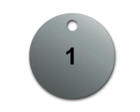 Marquage Vannes - Pré-numérotés (01-100) - Ø38 mm - Aluminium