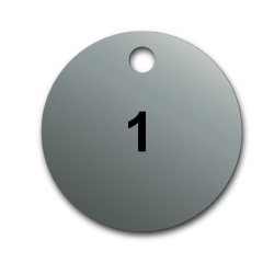 Marquage Vannes - Pré-numérotés (01-100) - Ø38 mm - Aluminium