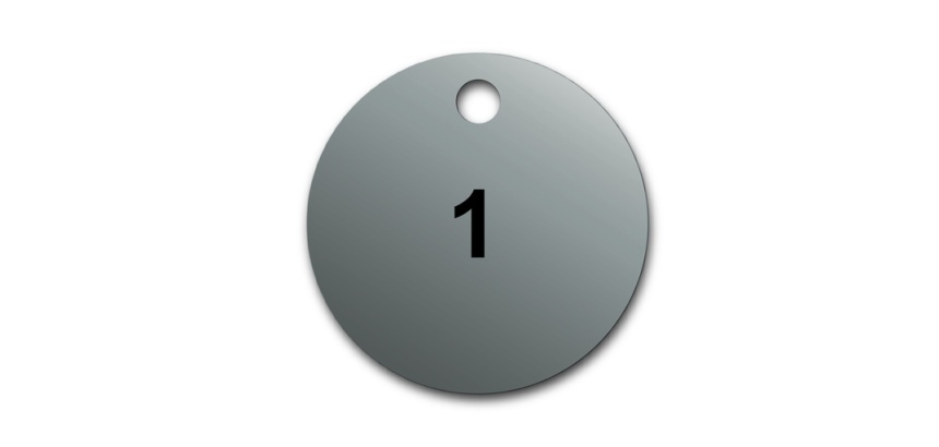 Marquage Vannes - Pré-numérotés (01-100) - Ø38 mm - Aluminium