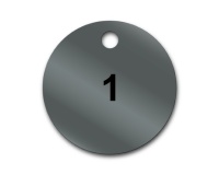 Marqueur de Vannes - Rond Pré-numéroté Ø38 mm - Inox - Lot de 50 01 à 50