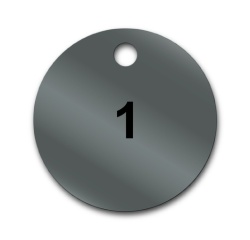Marqueur de Vannes - Rond Pré-numéroté Ø38 mm - Inox - Lot de 50