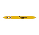 Marqueur de Tuyauterie - Propane  - NFX 08-105 - Vinyle