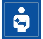 Signalétique d'information PI BP 006- Chiens Portés Autorisés
