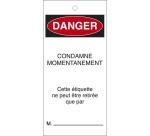 Plaquettes inspection - Danger Condamné Momentanément - 10 ex