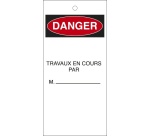 Étiquettes - Travaux en Cours - Polyester Souple - Lot de 10