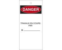Étiquettes - Travaux en Cours - Polyester Souple - Lot de 10