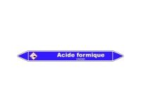 Marqueur Tuyauterie - Acide Formique - Vinyle Laminé - NFX 08-105 150 x 12 mm