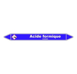 Marqueur Tuyauterie - Acide Formique - Vinyle Laminé - NFX 08-105