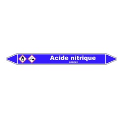 Marqueur de Tuyauterie - Acide Nitrique - Vinyle laminé - NFX 08-105