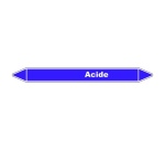 Marqueur de Tuyauterie - Acide - NFX 08-105 - Vinyle laminé