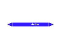 Marqueur de Tuyauterie - Acide - NFX 08-105 - Vinyle laminé 150 x 12 mm
