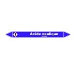 Marqueur Tuyauterie - Acide Oxalique - Vinyle Laminé - NFX 08-105