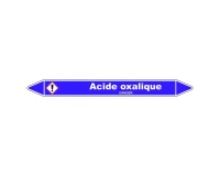 Marqueur Tuyauterie - Acide Oxalique - Vinyle Laminé - NFX 08-105 150 x 12 mm