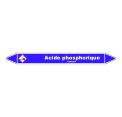 Marqueur Tuyauterie - Acide Phosphorique - Vinyle Laminé