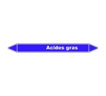 Marqueur de Tuyauterie - Acides Gras - NFX 08-105 - Vinyle Laminé