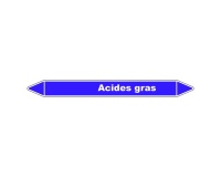 Marqueur de Tuyauterie - Acides Gras - NFX 08-105 - Vinyle Laminé 150 x 12 mm