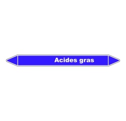Marqueur de Tuyauterie - Acides Gras - NFX 08-105 - Vinyle Laminé