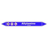 Marqueur de Tuyauterie - Allylamine - NFX 08-105 - Vinyle Laminé 150 x 12 mm