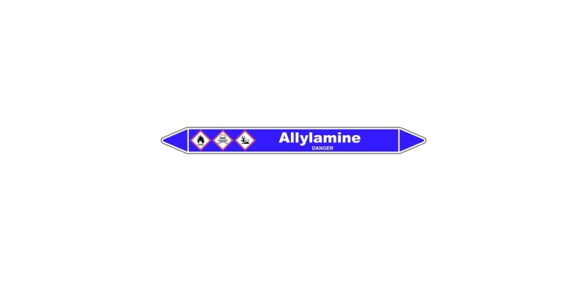 Marqueur de Tuyauterie - Allylamine - NFX 08-105 - Vinyle Laminé