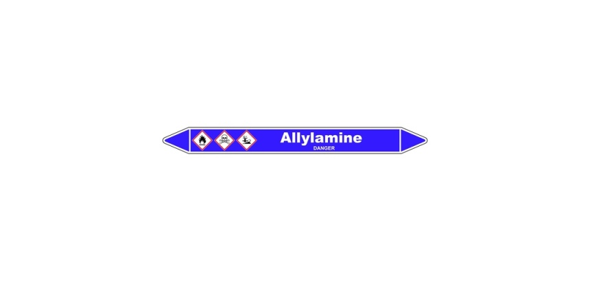 Marqueur de Tuyauterie - Allylamine - NFX 08-105 - Vinyle Laminé