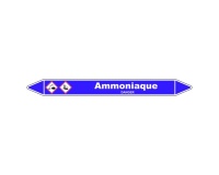 Marqueur de Tuyauterie - Ammoniaque - NFX 08-105 - Vinyle laminé 150 x 12 mm