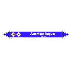 Marqueur de Tuyauterie - Ammoniaque - NFX 08-105 - Vinyle laminé