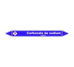 Marqueur de Tuyauterie - Carbonate de Sodium - NFX 08-105 - Vinyle