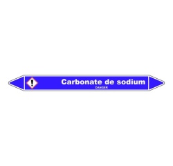 Marqueur de Tuyauterie - Carbonate de Sodium - NFX 08-105 - Vinyle