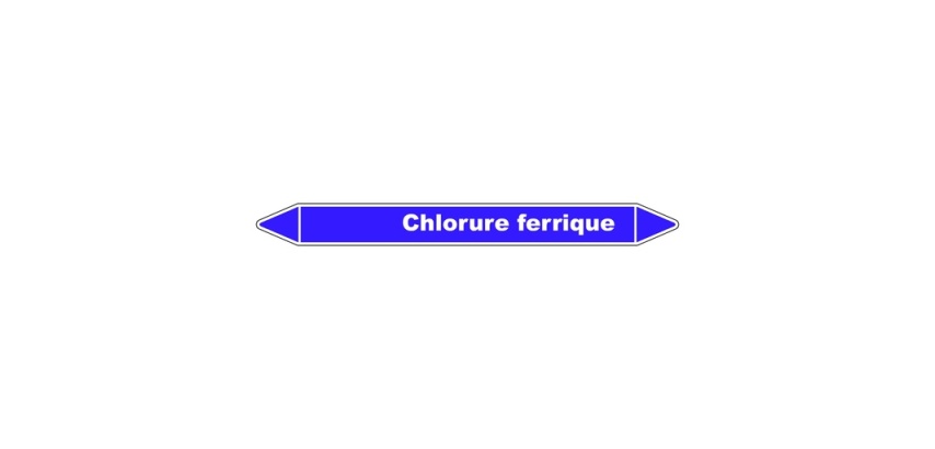 Marqueur tuyauterie - Chlorure ferrique - Vinyle laminé