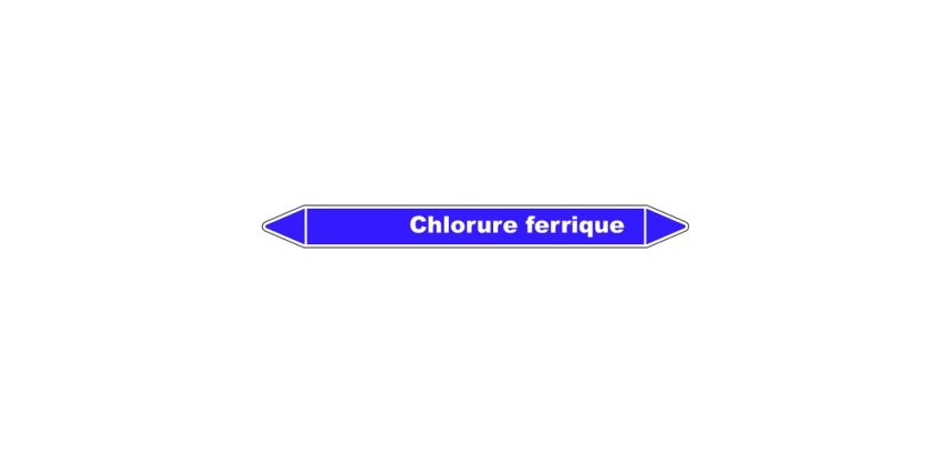 Marqueur tuyauterie - Chlorure ferrique - Vinyle laminé