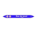Marqueur Tuyauterie - Eau de Javel - Vinyle Laminé - NFX 08-105