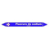 Marqueur Tuyauterie - Fluorure Sodium - Vinyle Laminé - NFX 08-105 150 x 12 mm