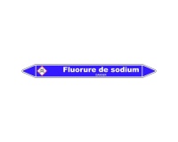 Marqueur Tuyauterie - Fluorure Sodium - Vinyle Laminé - NFX 08-105 150 x 12 mm