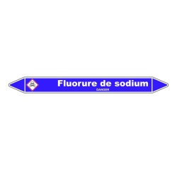 Marqueur Tuyauterie - Fluorure Sodium - Vinyle Laminé - NFX 08-105