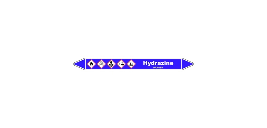 Marqueur de Tuyauterie - Hydrazine - NFX 08-105 - Vinyle Laminé