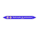 Marqueur tuyaux - Hydroxyde de potassium - Vinyle laminé