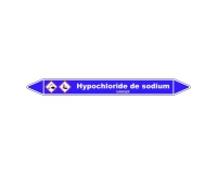 Marqueur Tuyauterie - Hypochlorite de Sodium - Vinyle Laminé 150 x 12 mm