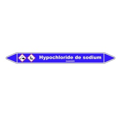 Marqueur Tuyauterie - Hypochlorite de Sodium - Vinyle Laminé