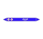 Marqueur de Tuyauterie - Javel - NFX 08-105 - Vinyle Laminé