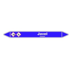 Marqueur de Tuyauterie - Javel - NFX 08-105 - Vinyle Laminé