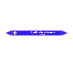 Marqueur de Tuyauterie - Lait de Chaux - Vinyle Laminé